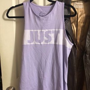 Nike purple/lilac dri fit sleeveless muscle top